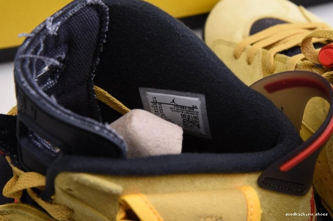 Rep TRAVIS 6 JORDAN AIR YELLOW SCOTT CN1084-300 X 0627